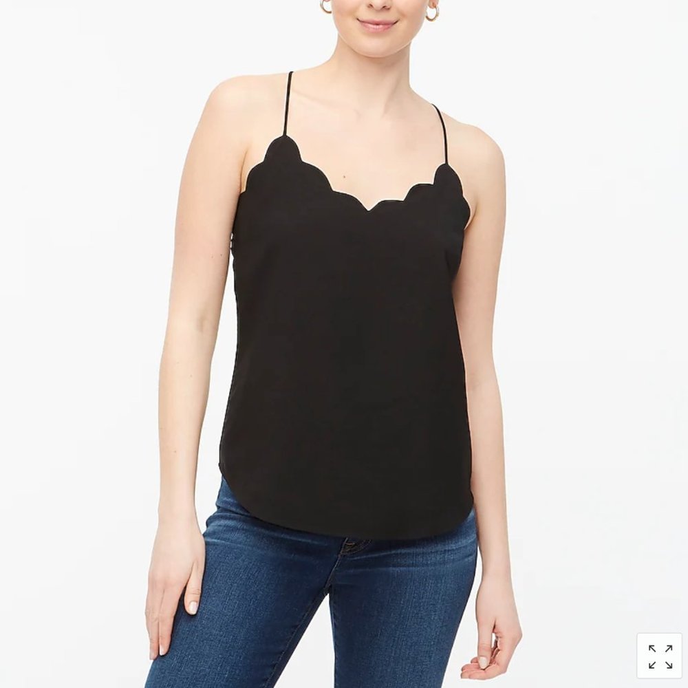J.Crew Scalloped Cami Top